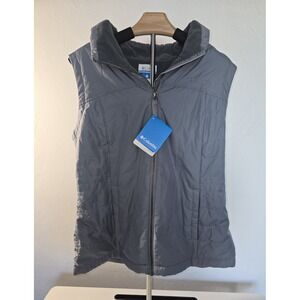Columbia Women's Vest Size Large Grey With Zipper NWT -Item#44